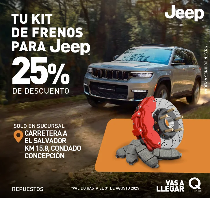 TU KIT DE FRENOS PARA Jeep 25% de descuento - GrupoQ