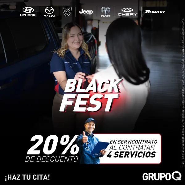 Black Fest (20% de descuento en servicontrato al contratar 4 servicios - Grupo Q