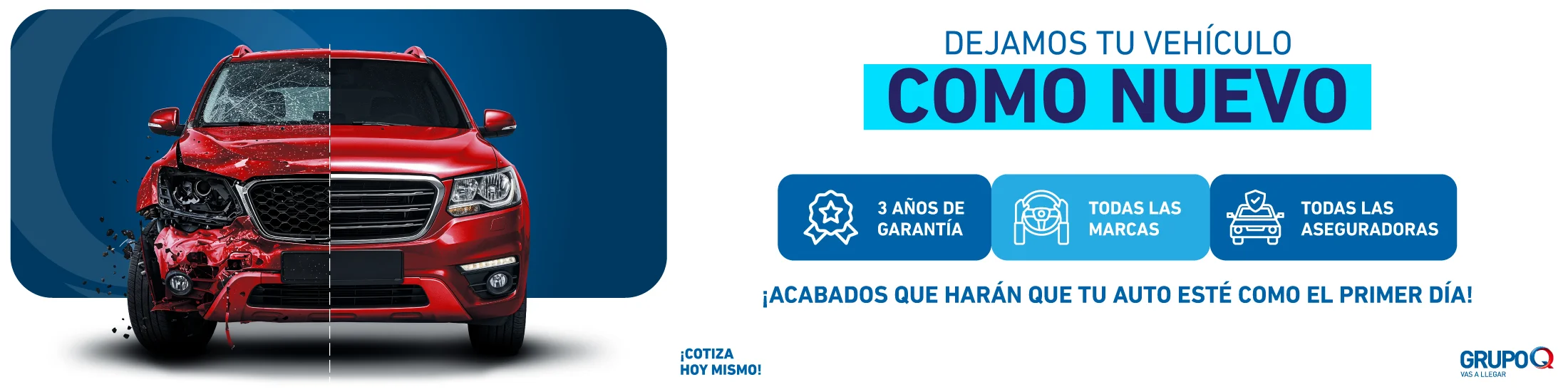 GrupoQ Pintura - Dejamos Tu Vehículo Como Nuevo