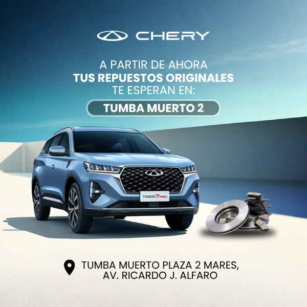 CHERY A PARTIR DE AHORA TUS REPUESTOS ORIGINALES TE ESPERAN EN:TUMBA MUERTO 2 - GrupoQ